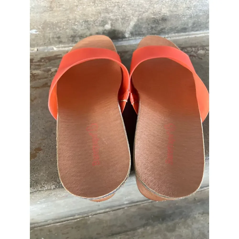 Baretraps Yalissa orange jelly wedge sandal - Picture 8 of 10